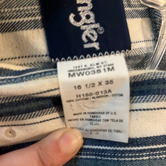 Vintage Wrangler Pearl Snap button Dress Shirt - Picture 6 of 7